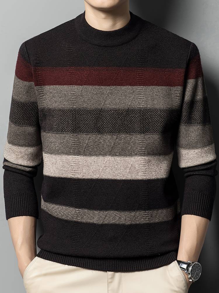 Men's Sartorial Espresso O-Neck Sweater