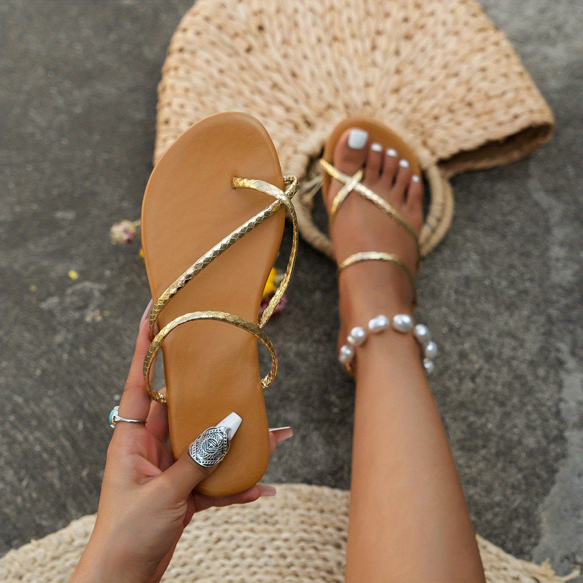 Gilded Goldrush Sandals