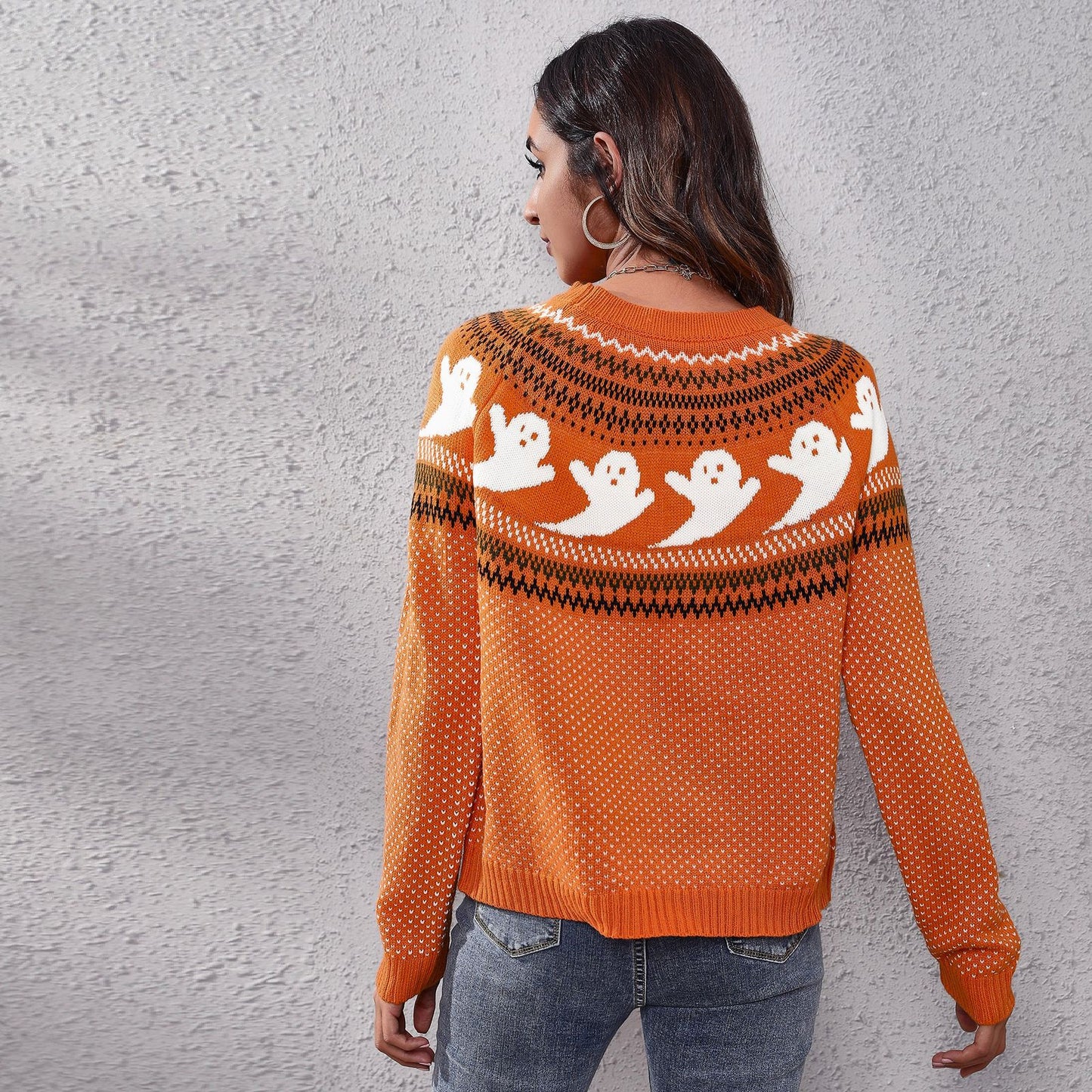 Ghostly Glam Long Sleeve Sweater