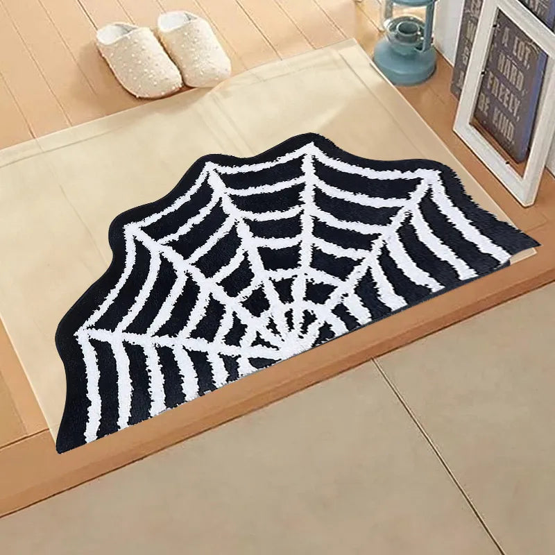 Spooky Spiderweb Area Mat