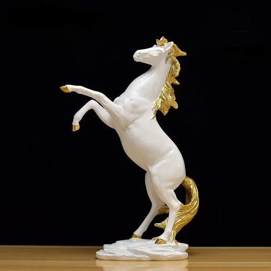 Majestic Meadows Resin Mustang Sculpture