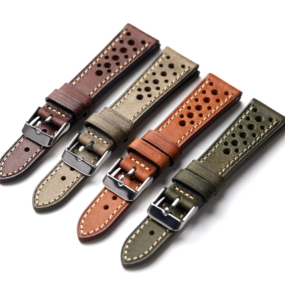 Flavio Italian Leather Watch Band