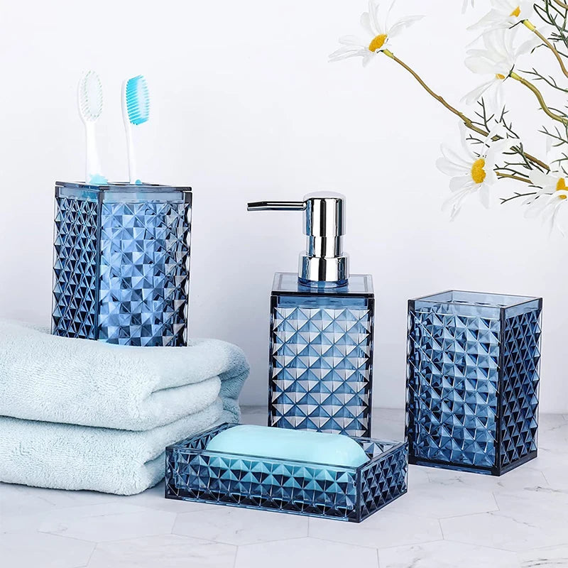 Fournier Diamond Embossed Bathroom Set