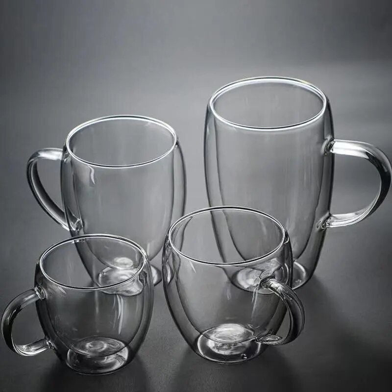 Borosilicate Brilliance Premium Glass Mugs