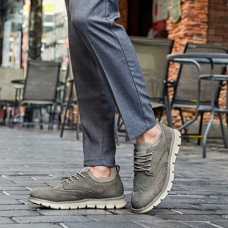 VentioMen's Flexible Leather Casual Shoe