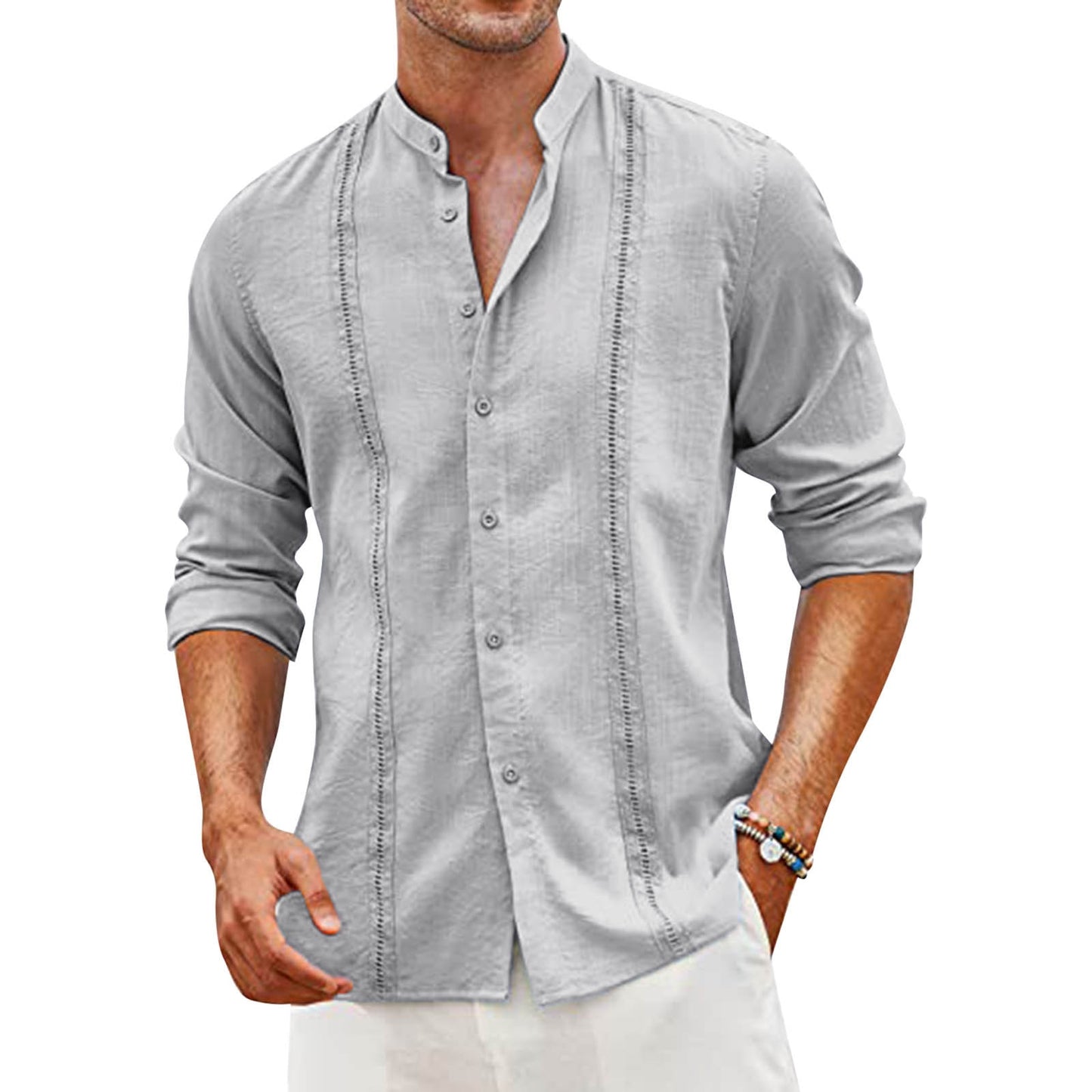 Men's SurfSide Long Sleeve Linen Shirt