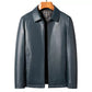 HudsonHarbor Leather Down Coat
