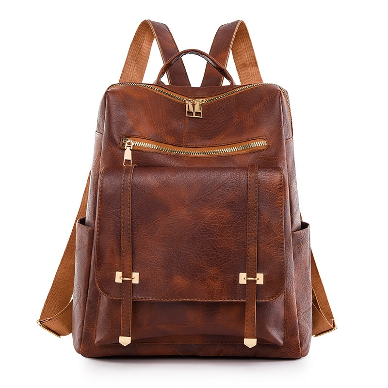 RegaliaRetro Leather Backpack