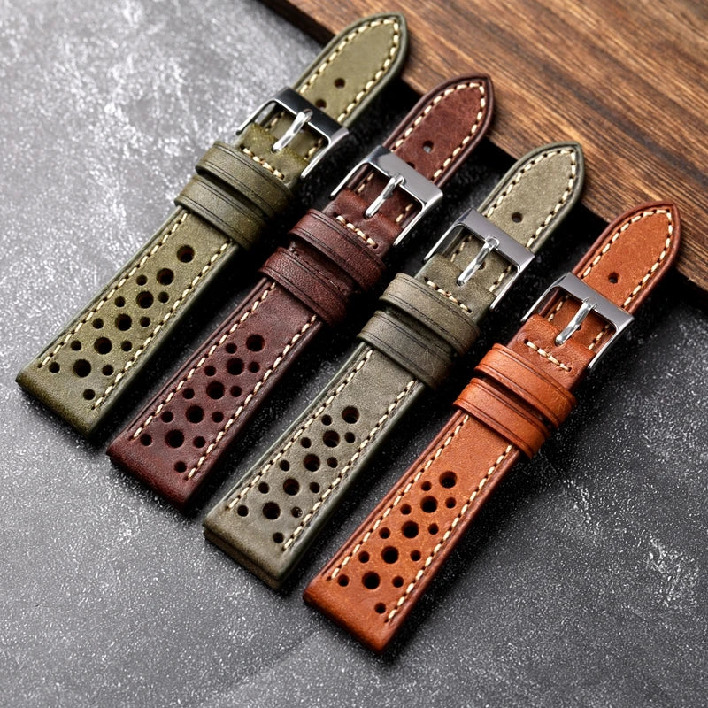 Flavio Italian Leather Watch Band