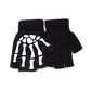 Skeleton Fingerless Punk Gloves