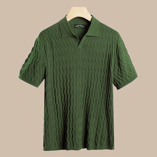 Virtuoso Ribbed Slim-Fit Polo