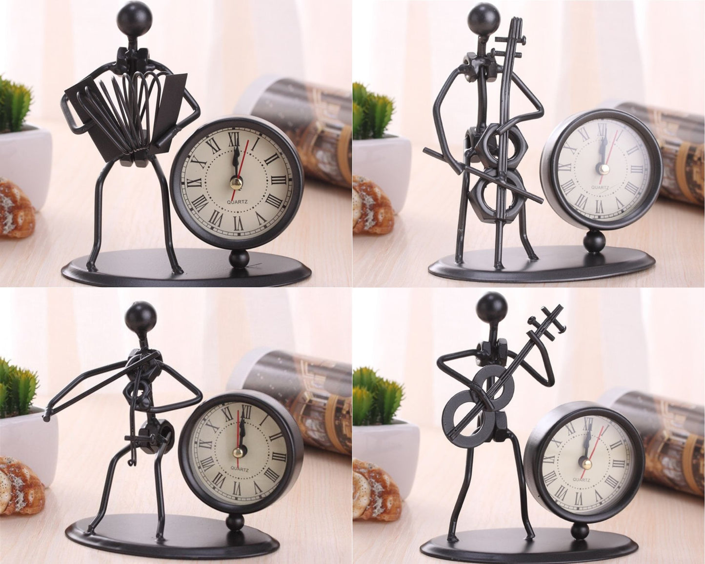 Classic Musician Clock Figurine